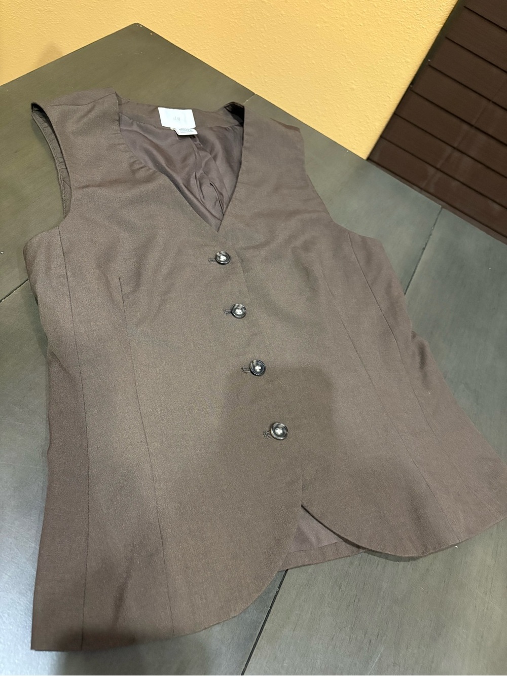 H&M Women's Brown Tailored Vest